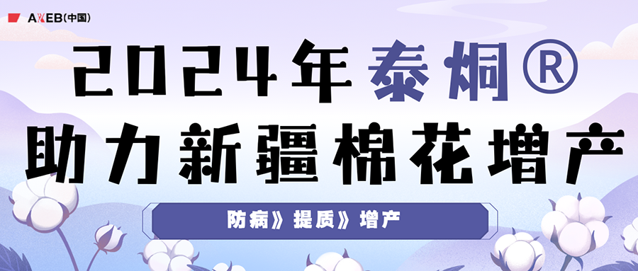 防病 提质 增产| 2024年泰烔®助力新疆棉花增产